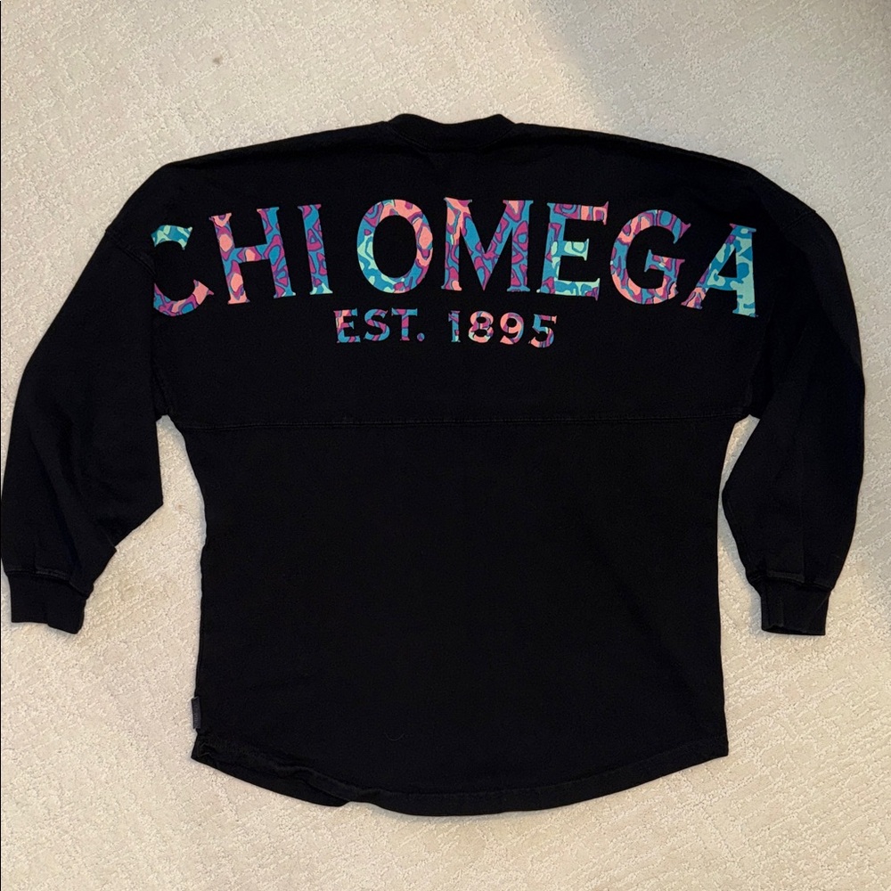 Chi Omega Black Spirit Jersey Size S